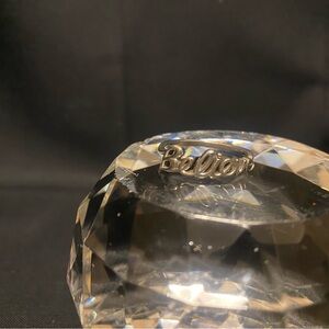 Silver 'Believe' Ring